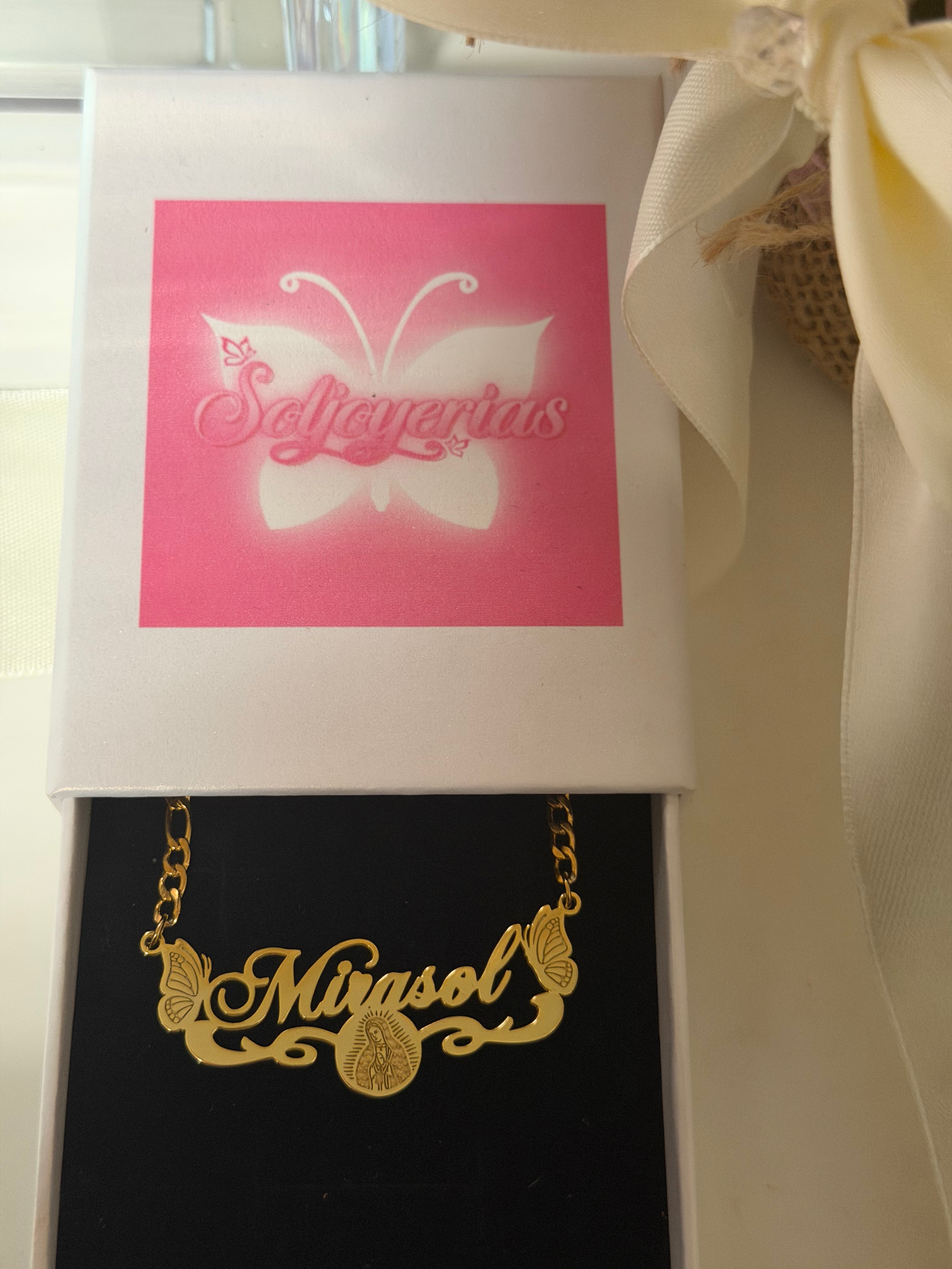 Virgencita personalized necklace